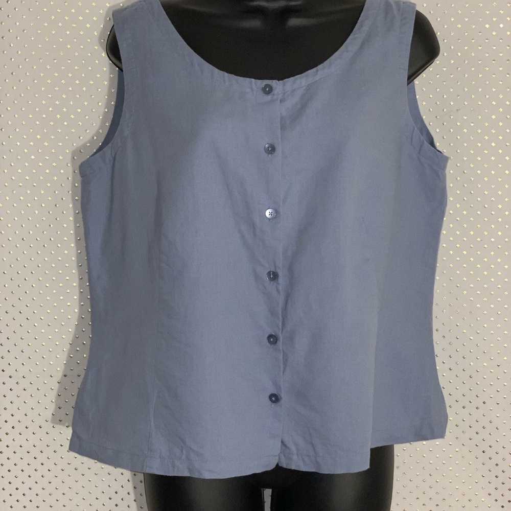 Eddie Bauer Button Down Blouse ~ Size L